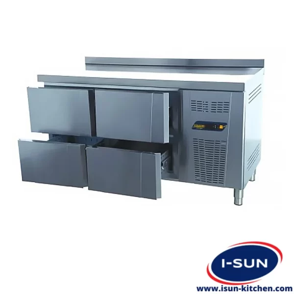 یخچال میز کار 150 سانتی 4 کشو انداستریو
