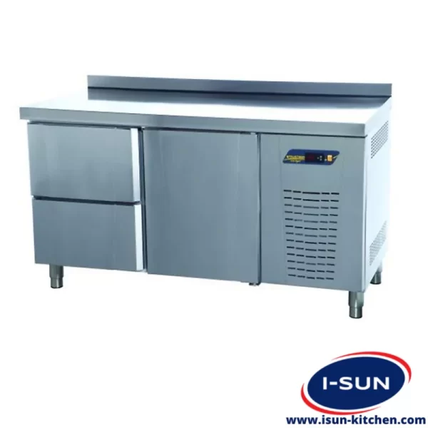 یخچال میز کار 150 سانتی 2 کشو و یک درب انداستریو