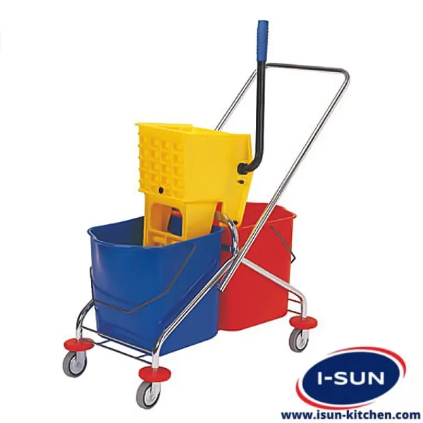 ترولی نظافت دو سطل