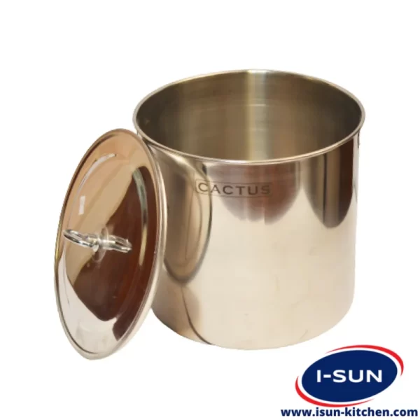 سطل استیل درب دار کاکتوس