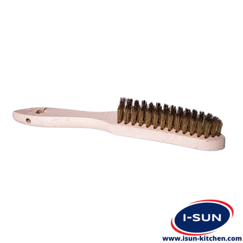 فرچه سیمی نظافت دسته چوبی