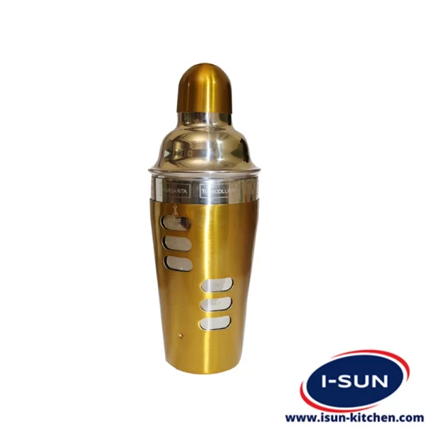 شیکر دستی 750 میل مدرج استیل طلایی