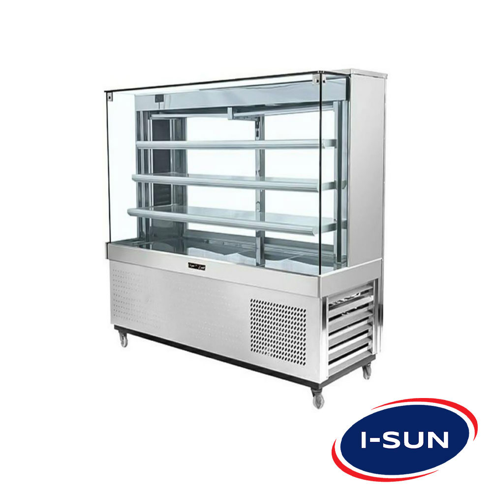 یخچال ویترینی مکعبی استیل